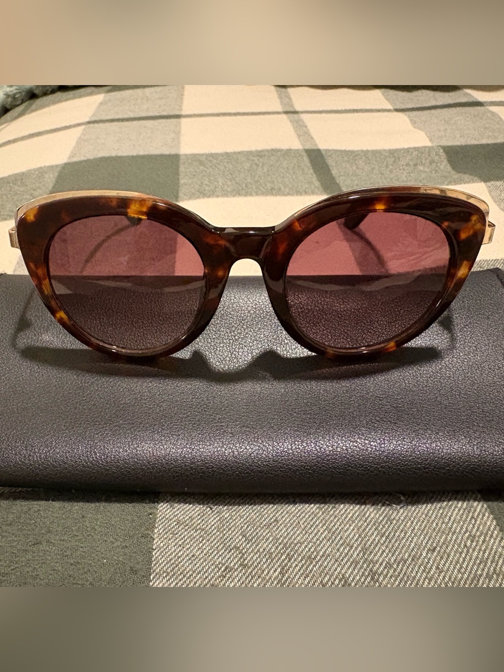 Whistles classic cat eye sunglasses in tortoise shell